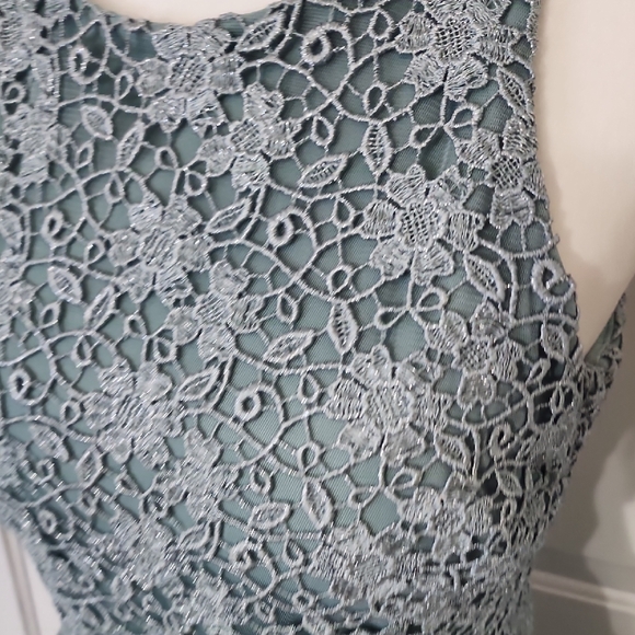 Jodi Kristopher Teal Lace Dress - Picture 3 of 11